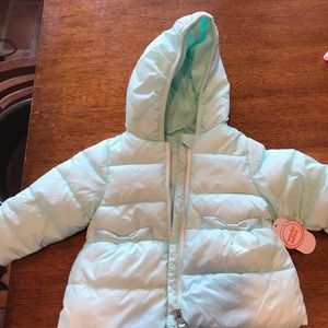 Nwt turquoise puffer jacket size 12 month